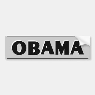 Obama-Schwarzes auf grauem Autoaufkleber