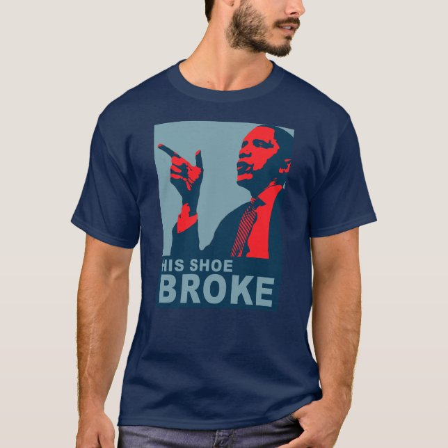 Obama: Seine Schuhbrüche T-Shirt (Vorderseite)