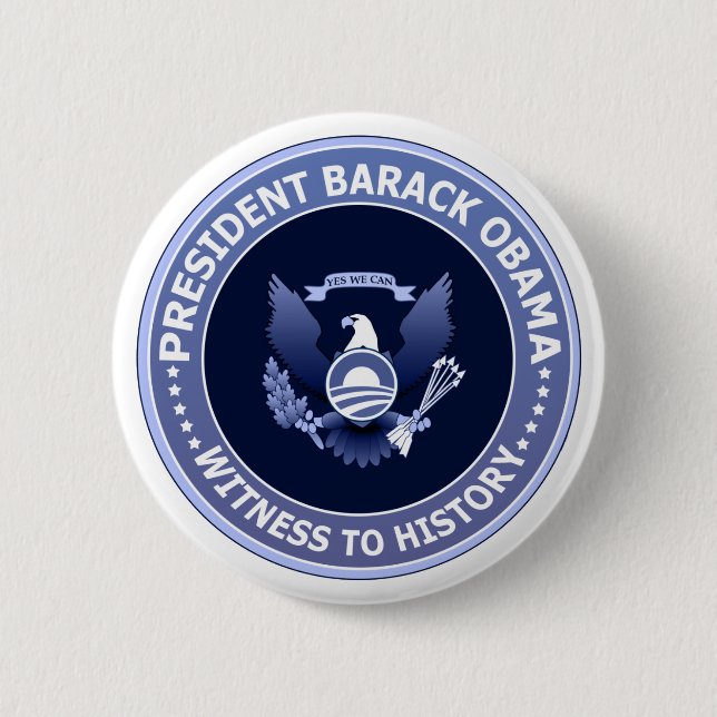 Obama-Sieg-PräsidentenSiegel-Knopf Button (Vorderseite)