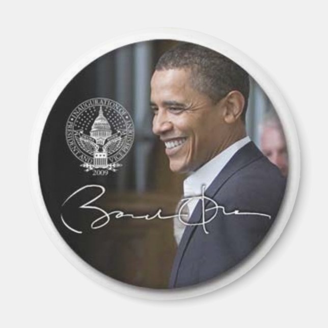 Obama Signature Kühlschrankmagnet - Gewohnt (Vorne)