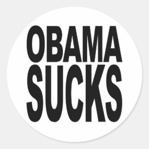 Obama Sind zum Kotzen Runder Aufkleber
