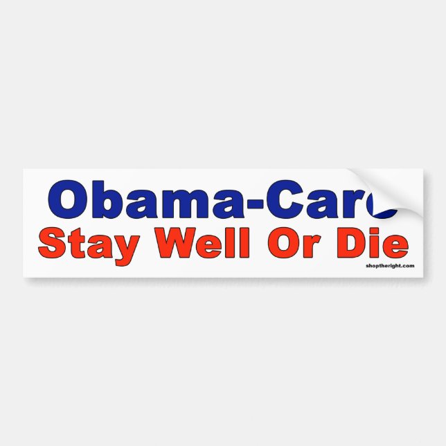 Obama-Sorgfalt - bleibe Sie Brunnen oder die Autoaufkleber (Vorne)