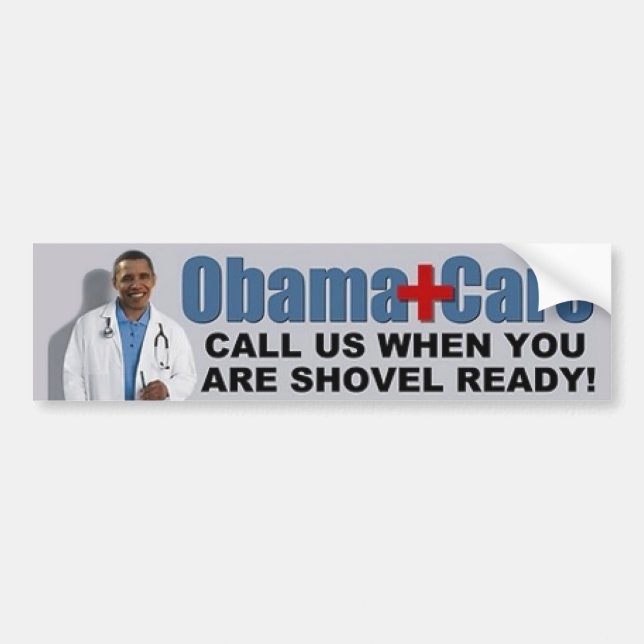 Obama-Sorgfalt ruft uns an, wenn Sie die bereite Autoaufkleber (Vorne)