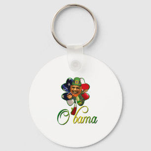 Obama St. Patrick's Day Spirit Schlüsselanhänger