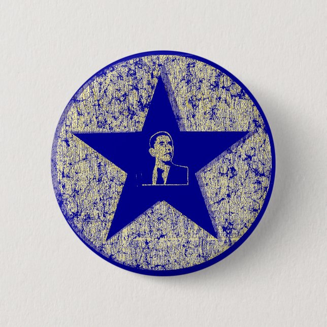 OBAMA-STERN-KNOPF BUTTON (Vorderseite)