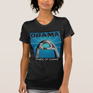 OBAMA, SYMBOL der ÄNDERUNG - besonders angefertig T-Shirt