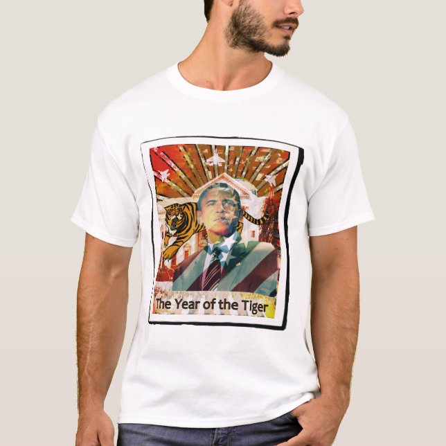 Obama T - SHIRT Das Jahr des Tigers (Vorderseite)