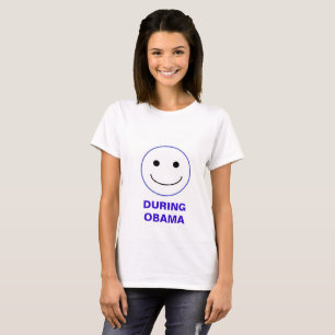 Obama - T-shirt visage pendant et après