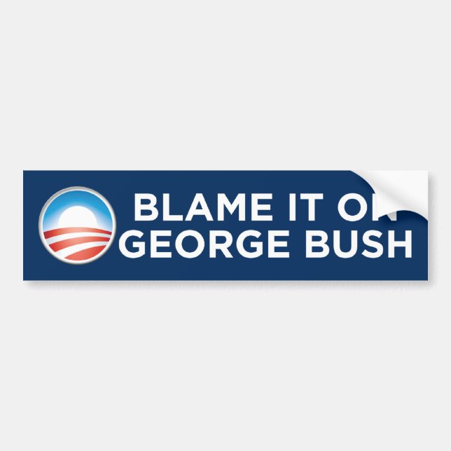 Obama - tadeln Sie es auf George- Autoaufkleber (Vorne)