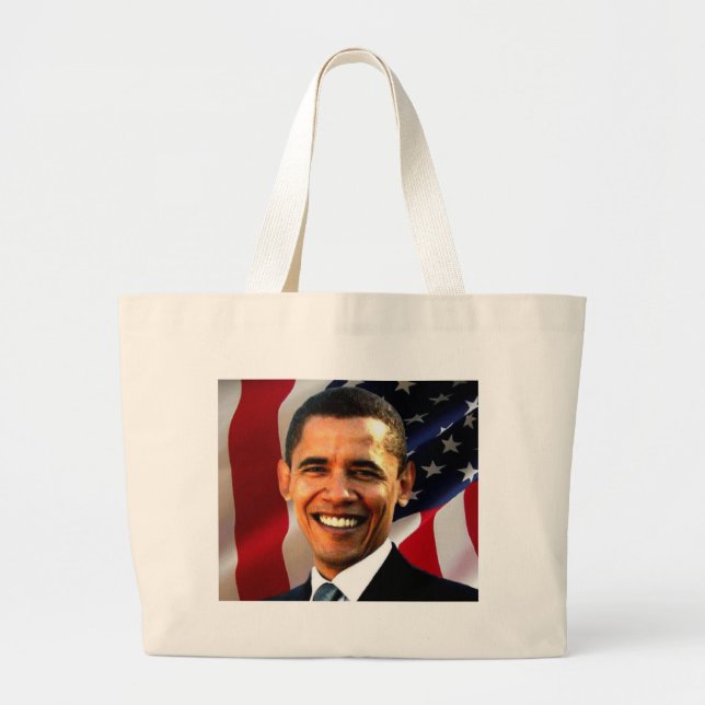 Obama-Tasche Jumbo Stoffbeutel (Vorne)