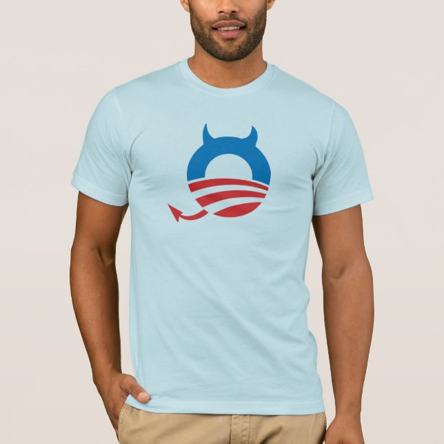 Obama-Teufelblau T-Shirt (Vorderseite)