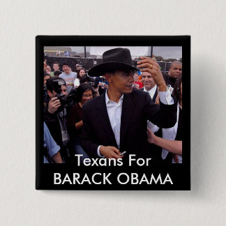 Obama Texas, Texans für BARACK OBAMA Button