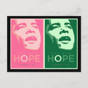 Obama "The New Hope" Postkarte