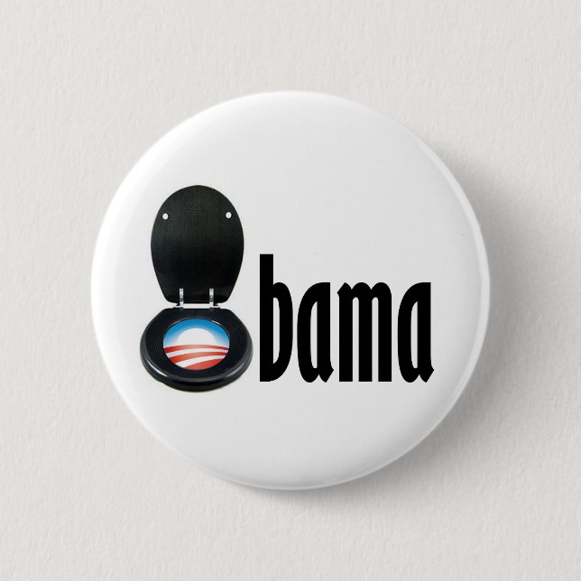Obama (Toilette) Button (Vorderseite)