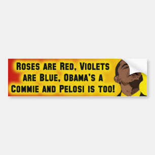 Obama u. Pelose sind Commies Autoaufkleber