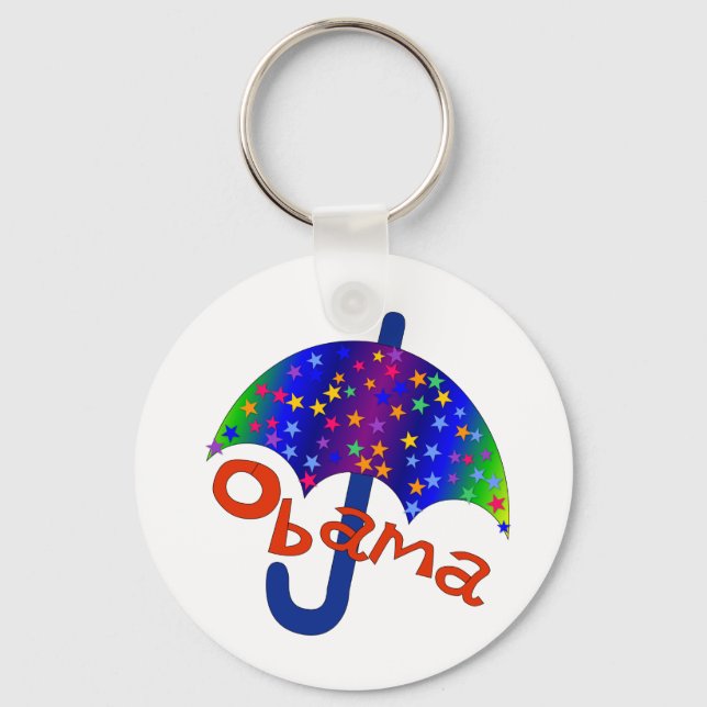 Obama Umbrella Inaguration Memento Schlüsselanhänger (Vorderseite)