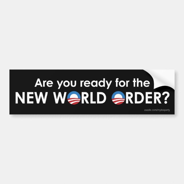 Obama und die neue Weltordnung Autoaufkleber (Vorne)