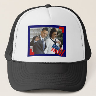 Obama und erste Dame Truckerkappe