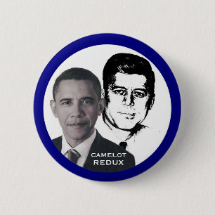 Obama und JFK Button