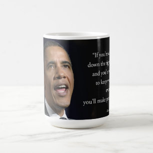 Obama und Motivationszitat Schön Kaffeetasse