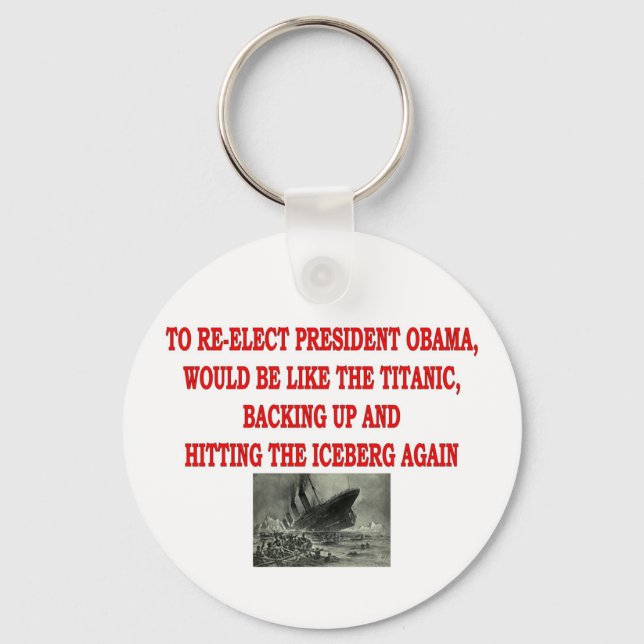 OBAMA UND TITANIC SCHLÜSSELANHÄNGER (Vorderseite)