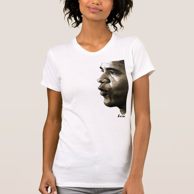 Obama V-Hals T-Shirt (Vorderseite)