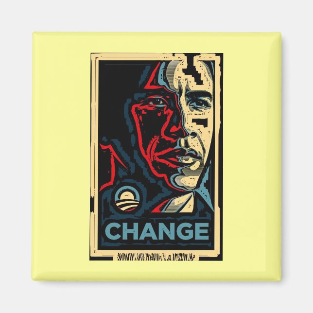 Obama-Veränderung Magnet (Vorne)