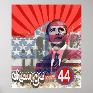 Obama-Veränderung Poster