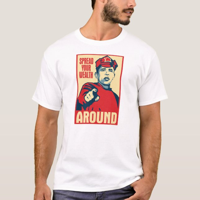 Obama - verbreiten Sie Ihren Reichtum herum: OHP T T-Shirt (Vorderseite)