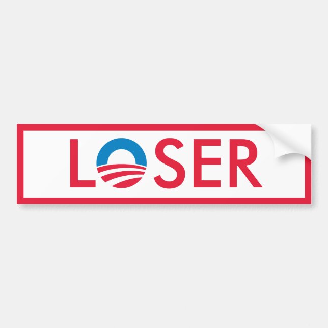 Obama-VERLIERER Autoaufkleber (Vorne)