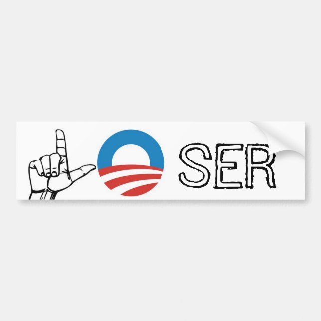 Obama-Verlierer Autoaufkleber (Vorne)