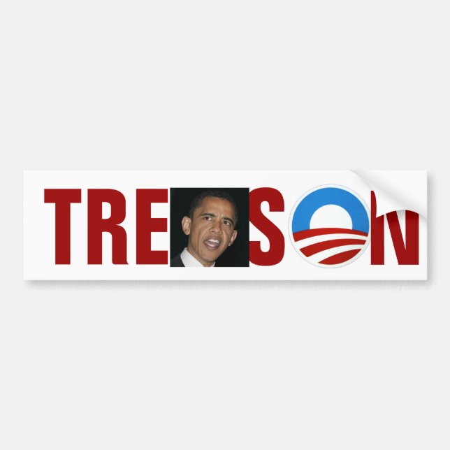 Obama-Verrat Autoaufkleber (Vorne)