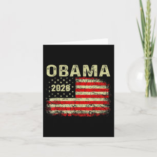 Obama Vintag Präsident 2028 Obama Retro Flag Amer Karte