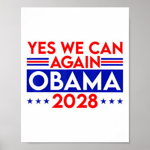 Obama Vintag Retro Patriotic 2028 politische Prote Poster