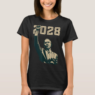 Obama Vintag Retro Patriotic 2028 politische Prote T-Shirt