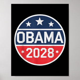 Obama Vintage Retro Patriotisch 2028 Politisch Sch Poster