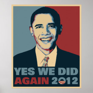 Obama wählte 2012 wieder poster