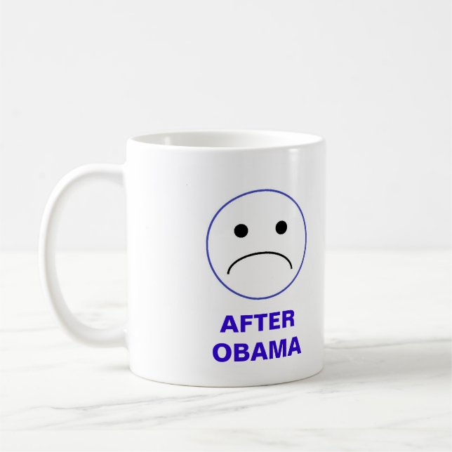 Obama - Während und nach der Tasse (Links)