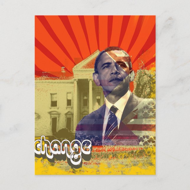 Obama-Wandel - Postkarte (Vorderseite)
