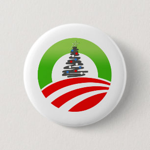 Obama Weihnachten Button