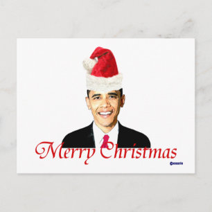 Obama Weihnachtskarte Feiertagspostkarte