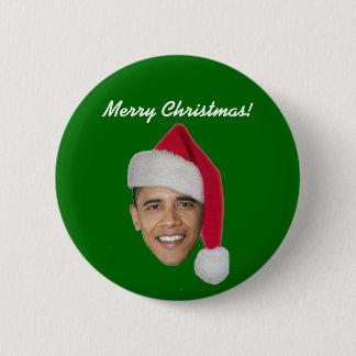 Obama-Weihnachtsknopf (Obama-T-Shirt Button