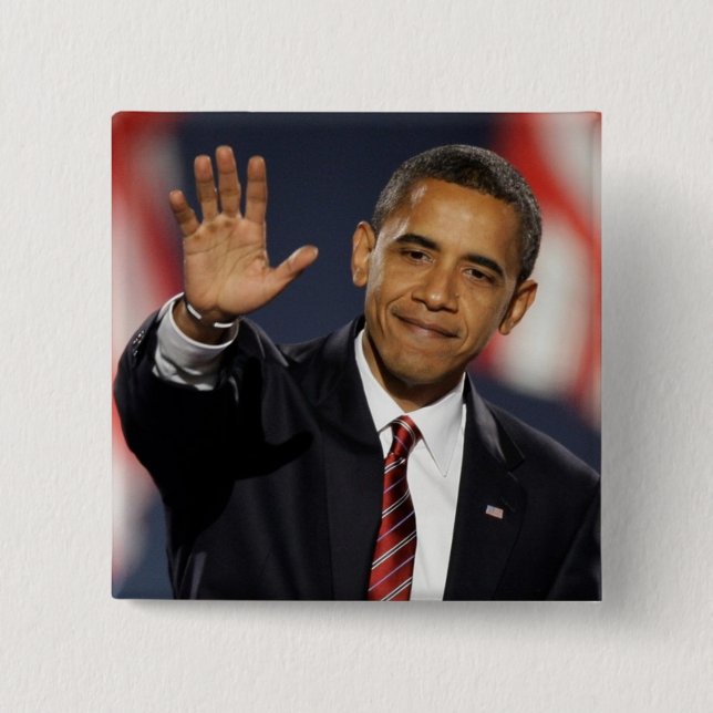 Obama-Welle Button (Vorderseite)