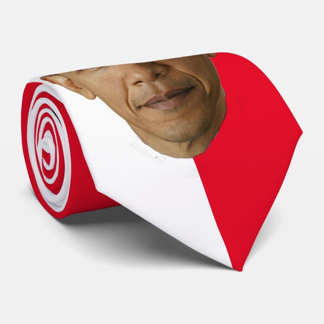 OBAMA-WHITE & ANY — VERÄNDERLICHER BACKGROUND KRAWATTE (Gerollt)