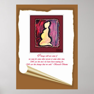 Obama Wir sind das Zitat Poster