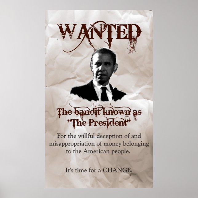 Obama Wollte Poster (Vorne)