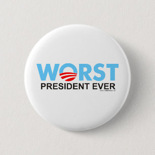 Obama WorstEver Button