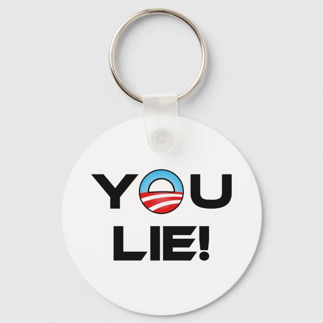 Obama You Lie Schlüsselanhänger (Vorderseite)