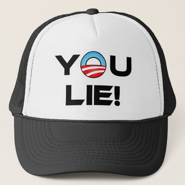 Obama You Lie Truckerkappe (Vorderseite)