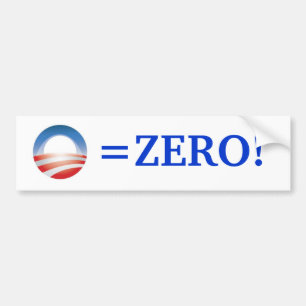 Obama=Zero! Autoaufkleber
